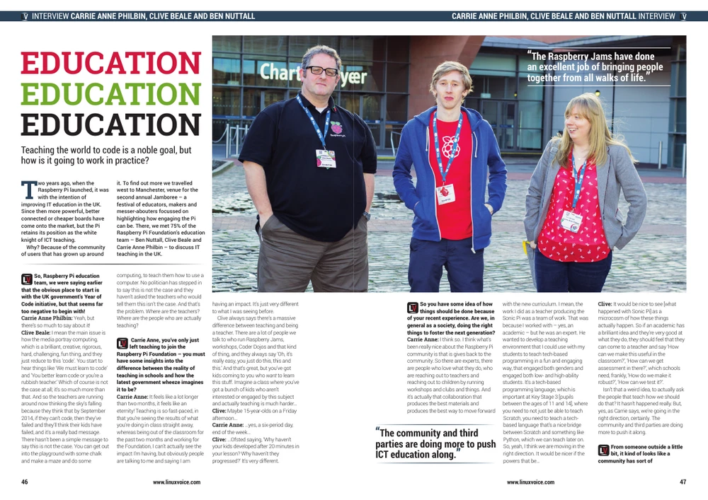 Linux Voice Interview with Raspberry Pi Education Team