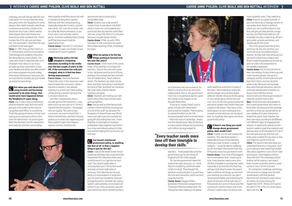 Linux Voice Interview with Raspberry Pi Education Team