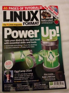 Me on the front of Linux Format magazine